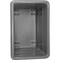 Global Industrial 8 Bushel Plastic Bulk Box Truck, Direct Mount Base, Gray, 33-3/10L x 24-3/5W x 27-2/5H 800313GY - alternate 3